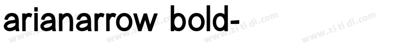 arianarrow bold字体转换